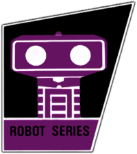 The Robot Series logo, as seen on the cover of Gyromite.