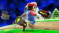 Mario holding a Ray Gun and an unused Ray Gun in Super Smash Bros. 4.
