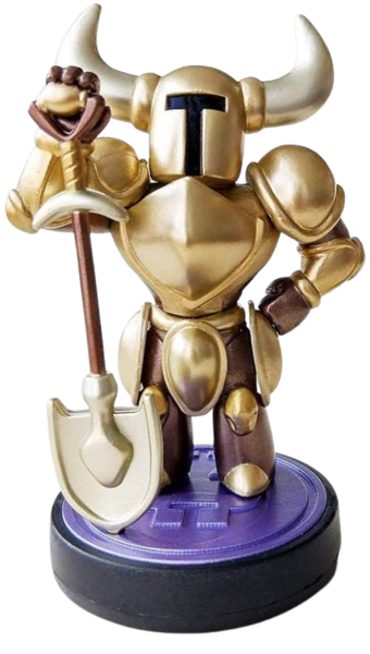 File:Shovel Knight - Gold Edition amiibo (Shovel Knight series).png