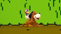 Duck Hunt's second idle pose in Super Smash Bros. for Wii U.