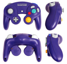 The Nintendo GameCube controller.