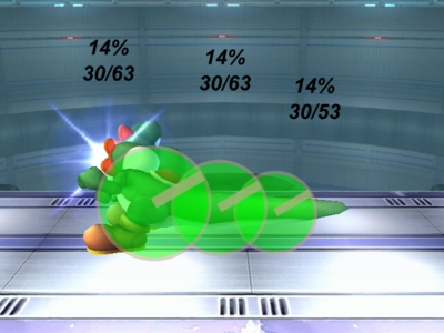 Yoshi (SSBB)/Hitboxes - SmashWiki, the Super Smash Bros. wiki