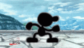 Mr. Game & Watch's up taunt.