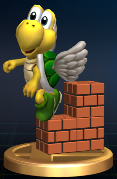 File Koopa Paratroopa Green Brawl Trophy png SmashWiki The Super 