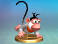 A party monkey from DK Jungle Beat.
