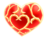 A render of a Heart Container from Skyward Sword