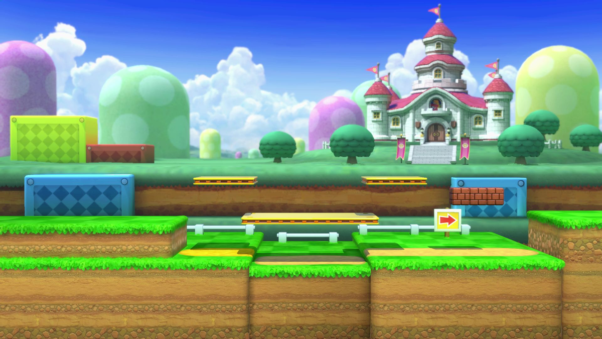 The stage is based as a whole on the game Super Mario 3D Land. 