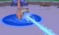Water Gun being used by a Slowpoke in Pokémon Omega Ruby / Alpha Sapphire.