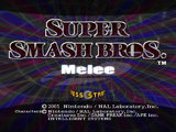 On Melee's title screen, the logo represents the "O" in the game title, and also appears behind the word "Melee".