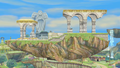 In Project M, the same stage layout was used to make the Skyloft stage.