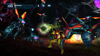 A group of Kihunters in Metroid: Other M. From the Metroid Wikia.