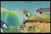 SSBB Marth Footstool Spike to Stage Spike.gif