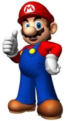 Nintendo GameCube game promotional artwork of Mario. Image found here.