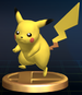 Pikachu trophy from Super Smash Bros. Brawl.