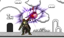 Ganondorf's Flame Choke in SSB4 3DS.