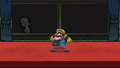 Wario's up taunt.
