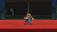 Wario's up taunt in Smash 4
