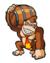 Brawl Sticker DK with Barrel (Mario vs. DK 2 MotM).png