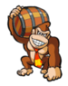 Brawl Sticker DK with Barrel (Mario vs. DK 2 MotM).png