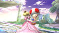 Peach uses Toad in Brawl.