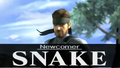 Snake's reveal screen in the E3 2006 trailer.
