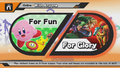 "For Glory" highlighted in the "With Anyone" menu in for Wii U.