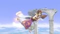 Zelda's back aerial Lightning Kick in Super Smash Bros. Ultimate.