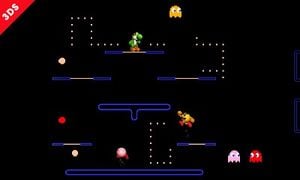 Pac-Maze is a stage exclusive to the 3DS version, created in the Pac-Man motif. If you eat 100 Pac-Dots, Power Pellets will appear in your color.
