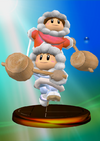 Ice Climbers trophy from Super Smash Bros. Melee.