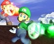 Mario and Luigi using their Fireball attacks in Super Smash Bros. Melee. Source: Nintendo of Japan