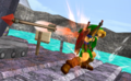Young Link using Fire Bow in Melee.