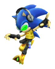 Sonic's alternate skin in Project M, which is made to look like the main character of Jet Set Radio.