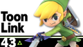 Toon Link's fighter card.
