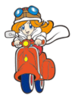 Brawl Sticker Mona & Moped (WarioWare MMG).png