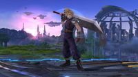 Cloud's up taunt in SSB4.