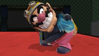 Wario's second idle pose in Super Smash Bros. for Wii U.