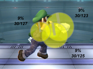 Luigi (SSBB)/Hitboxes - SmashWiki, The Super Smash Bros. Wiki