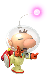 Official artwork of Olimar from Hey! Pikmin.