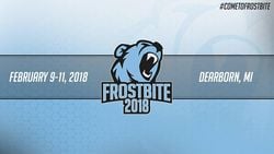 A banner for Frostbite 2018.