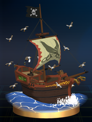 Pirate ship trophy