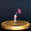 White Pikmin trophy from Super Smash Bros. Brawl.