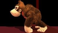 Donkey Kong's first idle pose in Super Smash Bros. for Wii U.