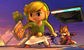 Toon Link and Fox on the 3DS version of Battlefield in SSB4.