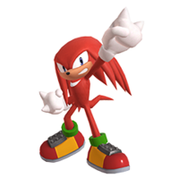 Render of Knuckles the Echidna from the official website