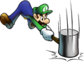 Luigi as he appears in Mario & Luigi: Superstar Saga + Bowser's Minions
