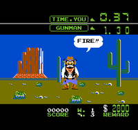 The original NES classic, Wild Gunman.