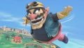 Wario performing his neutral aerial on the stage in Ultimate.