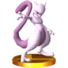 Mewtwo's Trophy in Smash 3DS