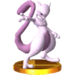 Mewtwo's Trophy in Smash 3DS