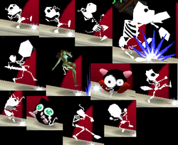 A compilation of all the skeletons in SSB.